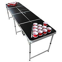 Backspin Beer Pong Table Set Lines Ручки для переноски Держатель мяча 6 мячей Игровой стол и чашка (Германия,