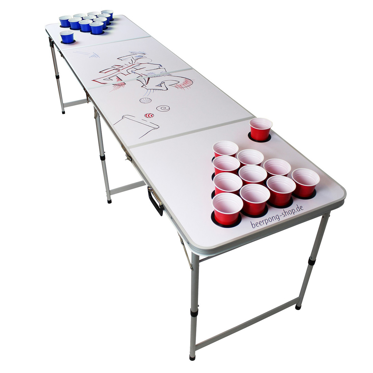 Backspin Beer Pong Table Set White DIY Ручки для переноски Ball Holder 6 Ball Game Table (Германия, читать - фото 1 - id-p1663344081