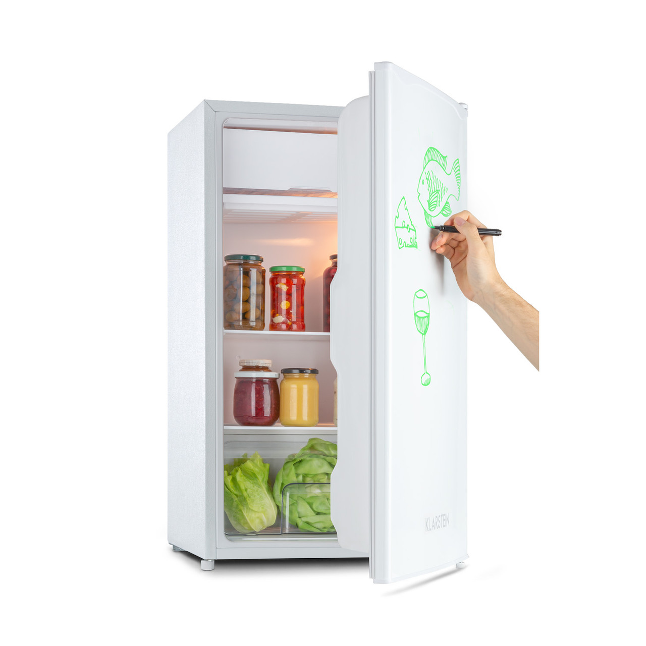 Spitsbergen Uni холодильник 91 л 10 л морозильник 2 этажа 90 л | Белый (Германия, читать описание) - фото 1 - id-p1663336285