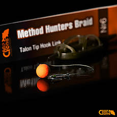 Готовий повідець Method Hunters Braid Talon Tip Hook Link 0,25mm/12kg No6