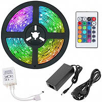 Светодиодная RGB лента Venom SMD 6060 5м 12V IP20 RGB (VST-6060120600-RGB) с пультом и блоком питания