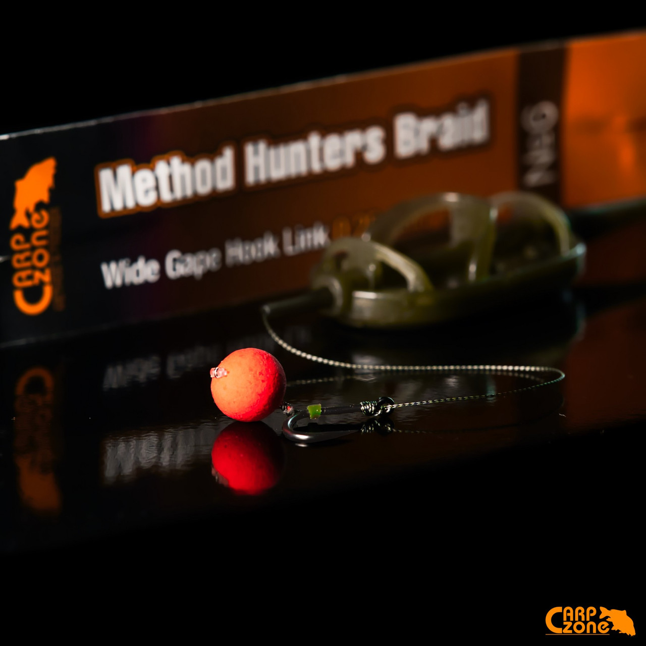 Готовий повідець Method Hunters Braid Wide Gape Hook Link 0,25mm/12kg No6