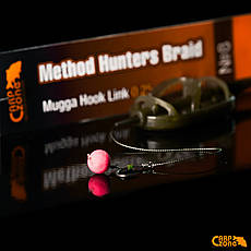 Готовий повідець Method Hunters Braid Mugga Hook Link 25lb/12kg No8