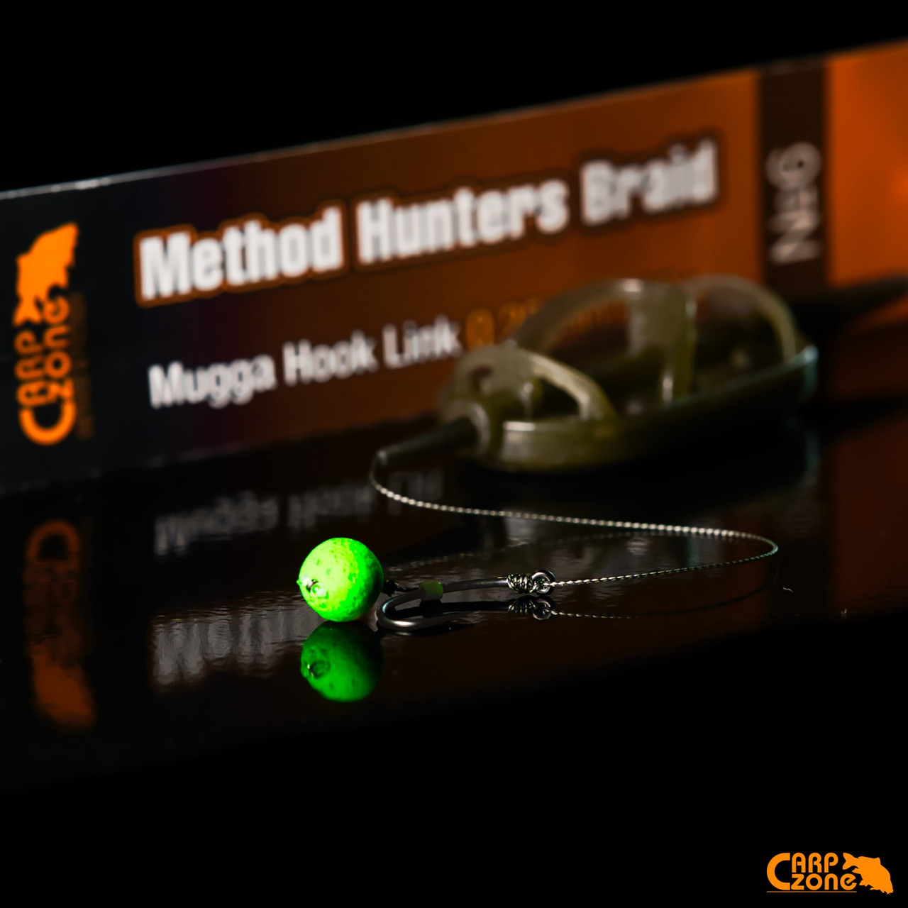 Готовий повідець Method Hunters Braid Mugga Hook Link 25lb/12kg No6