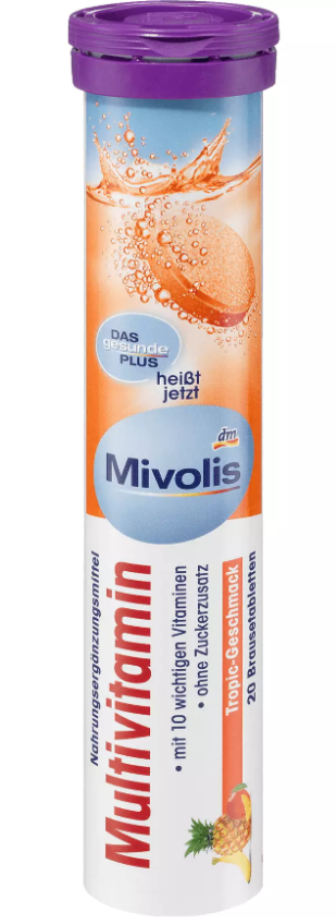 Вітаміни Multivitamin Mivolis 20 шипучих таблеток, фото 1