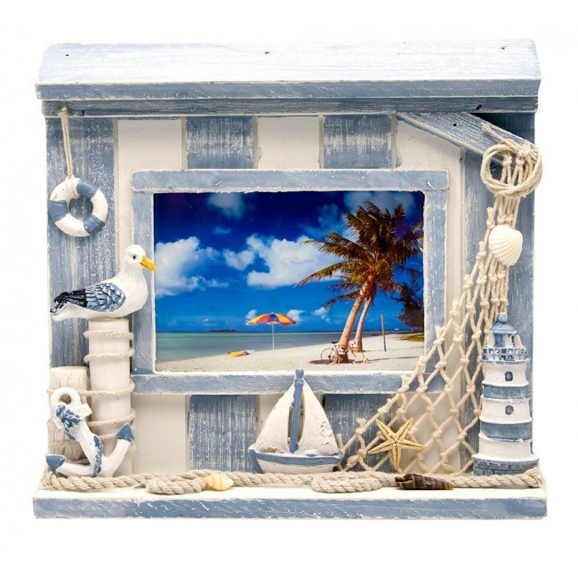 Фоторамка з дерева Морська, фото 1