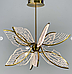 Сучасний LED світильник з пелюстками у вигляді крилець метелика з прозорого органічного скла, фото 2