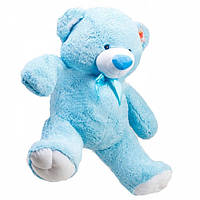 Великий плюшевий ведмедик 140 см блакитний, Ведмеді для дівчат, Блакитна м'яка іграшка ведмедик подарунок дівчині
