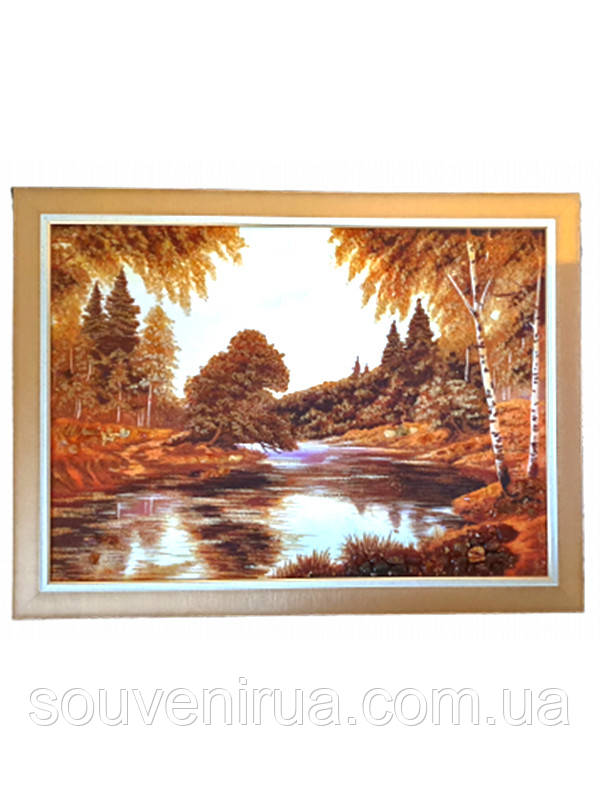 Картина з бурштину "Річка", фото 1