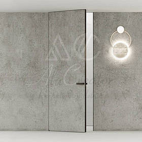 Приховані двері ґрунт під штукатурку на 3 петлі, відкривання на себе