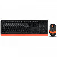 Комплект (клавіатура, миша) бездротовий A4Tech Fstyler FG1010 Orange USB