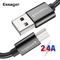 Зарядный кабель Tiger ESSAGER micro USB 2.4A 1метр