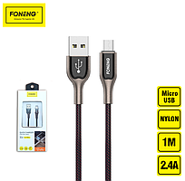 Зарядний кабель Zinc lightelogo FONENG Micro-USB