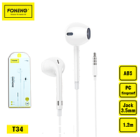 Навушники 3D music FONENG mini-Jack 1.2метра