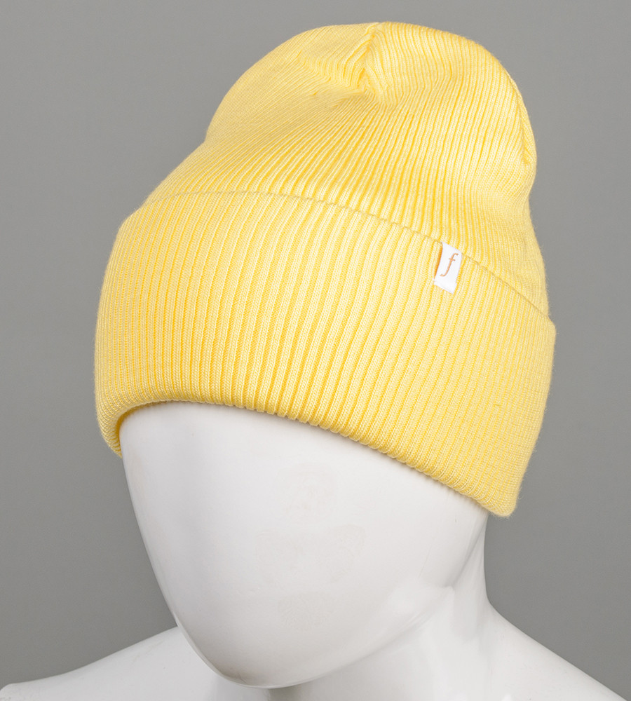 Подвійна Резинка з відворотом без підкладки FERO (С2107), Жовтий, фото 1