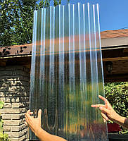 Прозорий пластиковий шифер ELYPLAST Стандарт гофрований (Безбарвний), ширина 2.0 м, фото 2