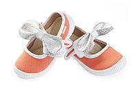 Туфлі дитячі "Човник на липучці" DARIA корал 22
