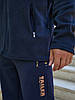 Чоловіча куртка утеплена з флісу з коміром стійка на блискавці, фото 9