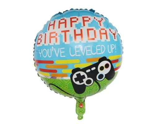 Фольгована куля Коло "Happy Birthday. Джойстик" 18`