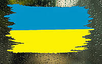 Вінілова наклейка на авто " Прапор України " 11х20 см