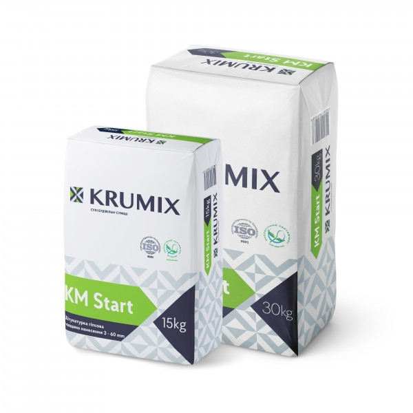 Шпаклівка гіпсова старт 30кг KRUMIX