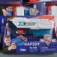 Пистолет NERF Rapidy (автомат, пистолет с пульками, игровой набор с пистолетом) EN