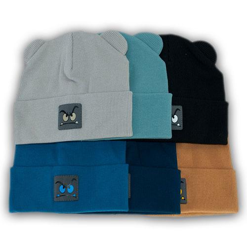 Одинарная трикотажная шапка с отворотом Одинарная трикотажная шапка с отворотом