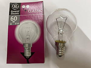 Лампа розжарювання General Electric GE 230v 60w E14 (кулька) Р45