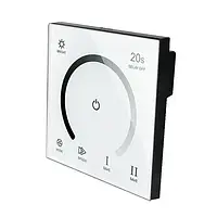 Світлодіодний диммер вбудований 8A, 12-24V, регулювання на корпусі.