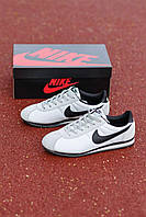 Nike мужские весенние/летние/осенние белые кроссовки на шнурках.Демисезонные мужские текстильные кроссы