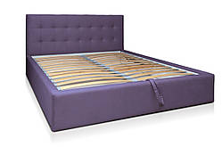 Ліжко двоспальне з підйомним механізмом та м'яким узголів'ям "Кісс"