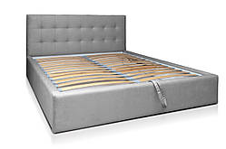 Ліжко двоспальне з підйомним механізмом та м'яким узголів'ям "Кісс"