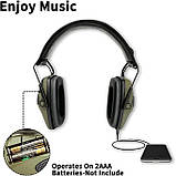 ZOHAN EM054 Електронний шумозаглушувальний навушник для захисту вух від стрільби Green Зелений. Оригінал із USA., фото 2