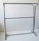 Стійка NOVE KOOKIE, H1720/1420 L1555 W695 (2 ноги), біла. Рейл у будинок чи магазин. Вішало для одягу, фото 3