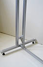 Стійка NOVE KOOKIE, H1720/1420 L1555 W695 (2 ноги), біла. Рейл у будинок чи магазин. Вішало для одягу, фото 5