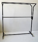 Стійка NOVE TURE, H1720/1420 L1555 W695 (1 нога), біла. Стійки торговельні розбірні, регульовані для одягу. Рейл у магазин, фото 2