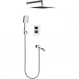 Вбудована душова система GAPPO G7107-40, вилив - перемикач на лійку, 3-функції, термостат, фото 2