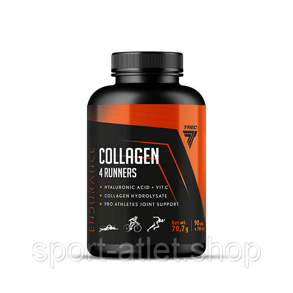 Препарат для суглобів і зв'язок Trec Nutrition Collagen 4 Runners, 90 капсул