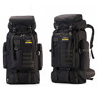 Рюкзак тактический на 70 л, 70х35х16 см, Черный, XS-F21 / Мужской армейский рюкзак