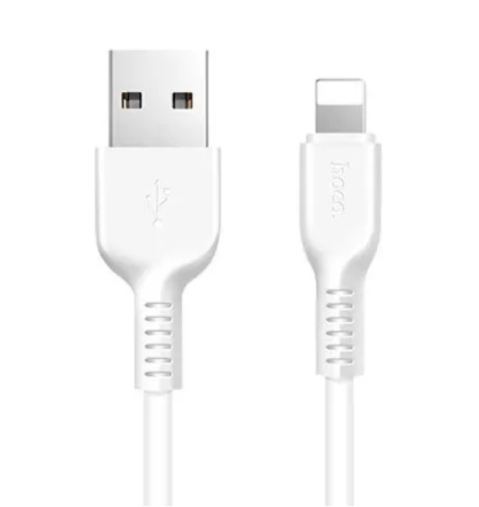 Кабель (дріт) для заряджання смартфона/телефона USB Hoco X20 lighting 2 м Білий