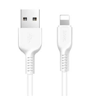 Кабель (дріт) для заряджання смартфона/телефона USB Hoco X20 lighting 2 м Білий, фото 1