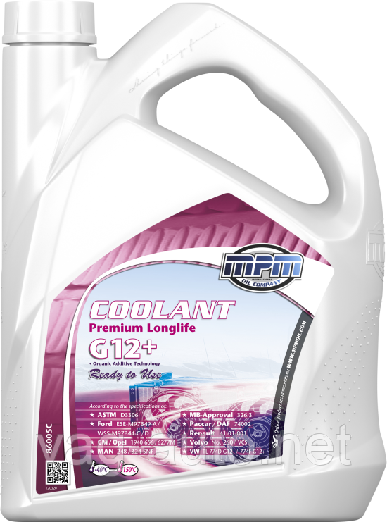 Антифриз MPMOIL / -40°C / червоний / 5л. /( VW TL 774D/F (G12+), MB 325.3, FORD WSS-M97B44-D)