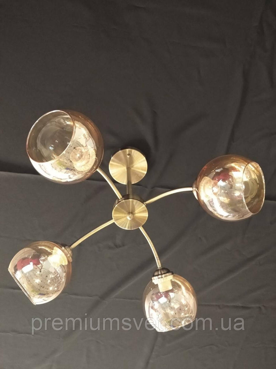 Люстра стельова 3378/4 антична бронза, фото 1