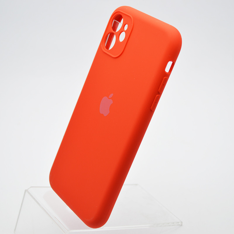Чохол накладка Silicon case Full Cover Full Camera для iPhone 11 Red Червоний, фото 2