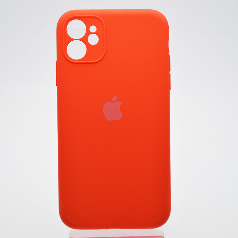 Чохол накладка Silicon case Full Cover Full Camera для iPhone 11 Red Червоний, фото 1