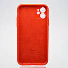 Чохол накладка Silicon case Full Cover Full Camera для iPhone 11 Red Червоний, фото 4