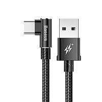 Кабель USB Type-C Baseus MVP с коннектором 90° для быстрой зарядки передачи данных CATFS-B01 5A (Черный, 1м)