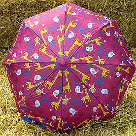 Дитяча парасолька складна автоматична Fiaba , бордова