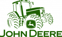 Виниловая наклейка на авто - John Deere Logo, Tractor размер 30 см