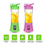 Портативний фітнес блендер USB Smart Juice Cup Fruits, фото 4